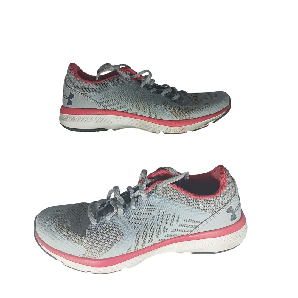 Under Armour Charged Lightning Womens Running Shoes Grey Pink Size 9.5
